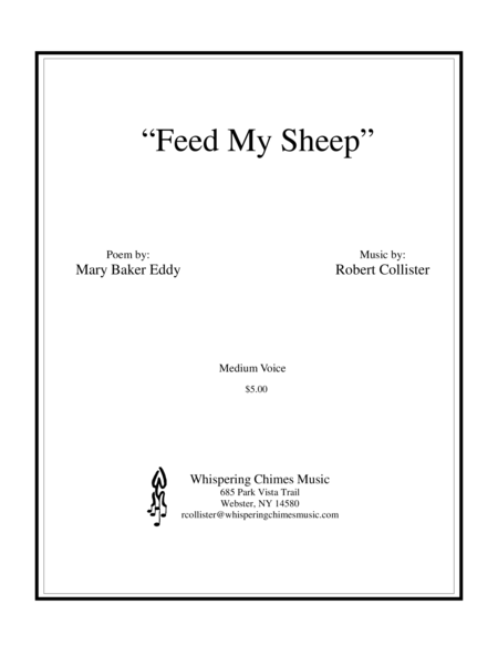 Feed My Sheep Medium Voice